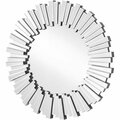 Blueprints Sparkle 31 in. Contemporary Round Mirror, Clear BL2211188